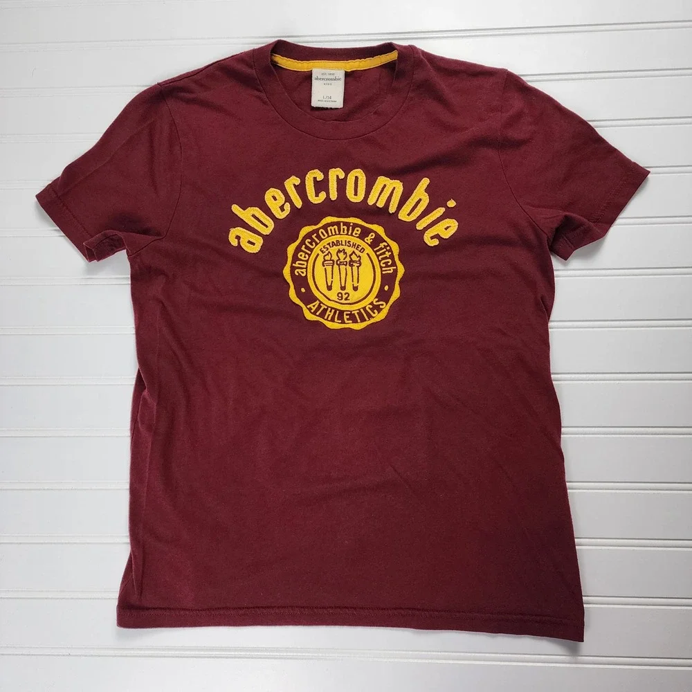 Abercrombie Kids Short Sleeve Size Large or Size 14 Athletic‎ Crew Neck T Shirt